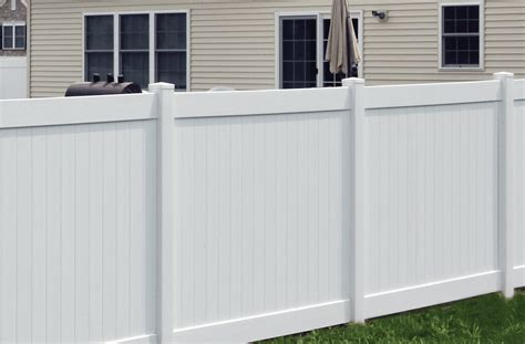 cambridge white vinyl fence